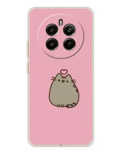 Чехол для Realme 13 4G с картинкой «Pusheen сердце»
