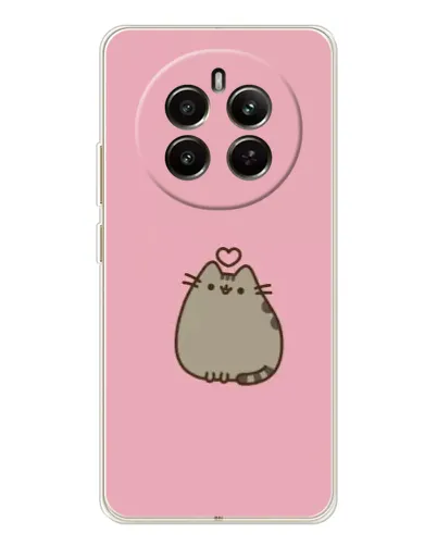 Чехол для Realme 13 4G с картинкой «Pusheen сердце»