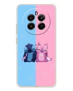 Чехол для Realme 13 4G с картинкой «Stitch и Angel Love» Чехол для Realme 13 4G с картинкой «Stitch и Angel Love»