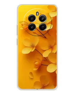 Чехол для Realme 13 4G с картинкой «Золотые лепестки» Чехол для Realme 13 4G с картинкой «Золотые лепестки»