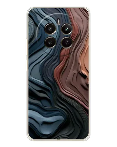Чехол для Realme 13 4G с картинкой «Цветные волны каньона»