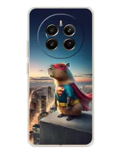 Чехол для Realme 13 4G с картинкой «Капи-мен супергерой» Чехол для Realme 13 4G с картинкой «Капи-мен супергерой»