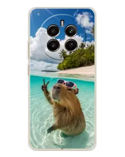 Чехол для Realme 13 4G с картинкой «Капибара на море» Чехол для Realme 13 4G с картинкой «Капибара на море»