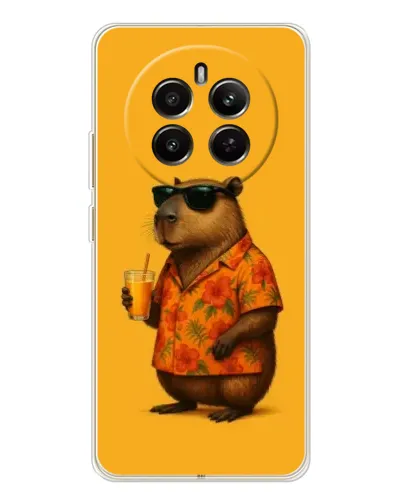 Чехол для Realme 13 4G с картинкой «Капибара на отдыхе»