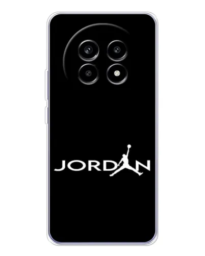 Чехол для Realme 13 Pro Plus с картинкой «Jordan White Logo»
