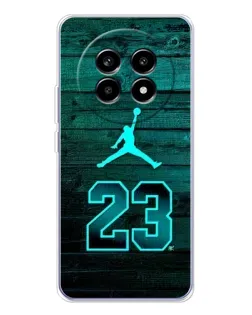 Чехол для Realme 13 Pro Plus с картинкой «Jordan Cyan 23»