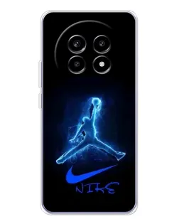 Чехол для Realme 13 Pro Plus с картинкой «Jordan Neon Blue»