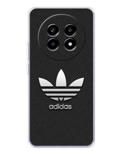 Чехол для Realme 13 Pro Plus с картинкой «Adidas Карбоновая текстура»