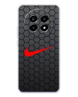 Чохол для Realme 13 Pro Plus з картинкою «Nike — карбонова сітка» Чохол для Realme 13 Pro Plus з картинкою «Nike — карбонова сітка»