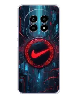 Чехол для Realme 13 Pro Plus с картинкой «Техногенный стиль Nike»