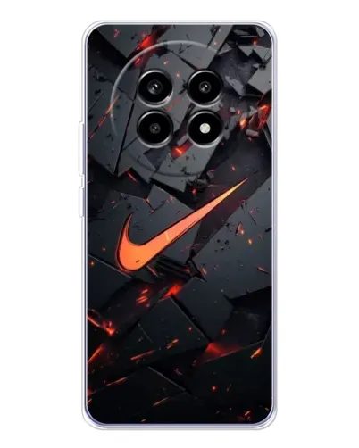 Чехол для Realme 13 Pro Plus с картинкой «Nike — эффект разломов»