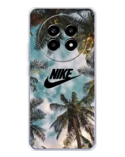 Чехол для Realme 13 Pro Plus с картинкой «Тропический принт Nike»