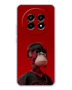 Чохол для Realme 13 Pro Plus з картинкою «Bored Ape в червоному» Чохол для Realme 13 Pro Plus з картинкою «Bored Ape в червоному»