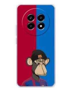 Чехол для Realme 13 Pro Plus с картинкой «Bored Ape — фанат Барсы» Чехол для Realme 13 Pro Plus с картинкой «Bored Ape — фанат Барсы»