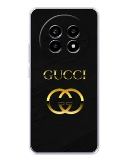 Чехол для Realme 13 Pro Plus с картинкой «Золотой логотип Gucci» Чехол для Realme 13 Pro Plus с картинкой «Золотой логотип Gucci»