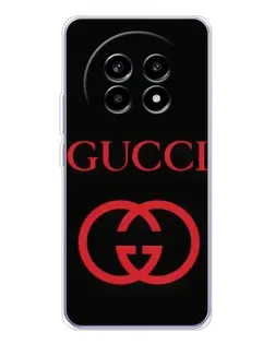 Чехол для Realme 13 Pro Plus с картинкой «Gucci — красный логотип» Чехол для Realme 13 Pro Plus с картинкой «Gucci — красный логотип»