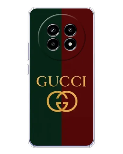 Чехол для Realme 13 Pro Plus с картинкой «Gucci — темно-зеленый градиент» Чехол для Realme 13 Pro Plus с картинкой «Gucci — темно-зеленый градиент»