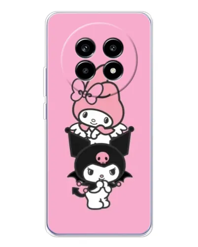 Чехол для Realme 13 Pro Plus с картинкой «My Melody и Kuromi»