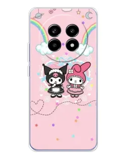 Чехол для Realme 13 Pro Plus с картинкой «My Melody и Kuromi»