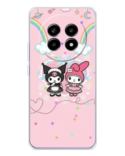 Чехол для Realme 13 Pro Plus с картинкой «My Melody и Kuromi»