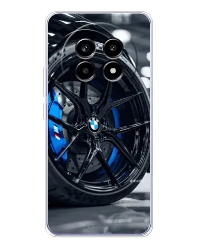 Чехол для Realme 13 Pro Plus с картинкой «Колесо BMW вблизи»
