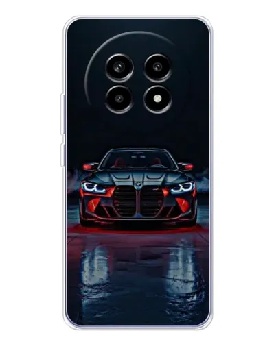 Чехол для Realme 13 Pro Plus с картинкой «BMW на мокрой дороге»