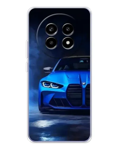 Чехол для Realme 13 Pro Plus с картинкой «Голубая BMW M4»