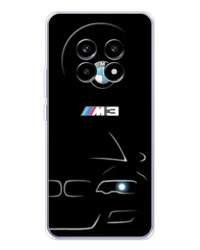 Чехол для Realme 13 Pro Plus с картинкой «Минималистичный принт BMW M3»