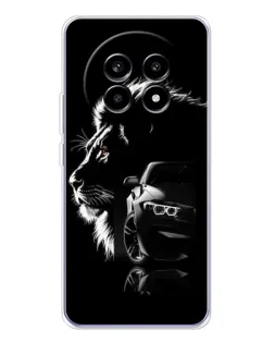 Чехол для Realme 13 Pro Plus с картинкой «BMW и лев»