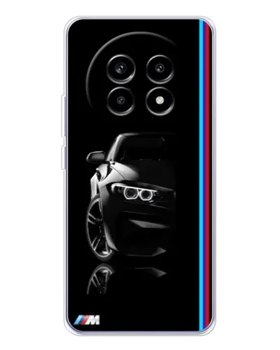 Чехол для Realme 13 Pro Plus с картинкой «Силуэт BMW в темноте»