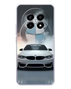 Чехол для Realme 13 Pro Plus с картинкой «BMW в белом дыму»