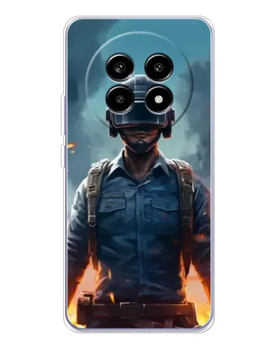 Чехол для Realme 13 Pro Plus с картинкой «PUBG — реалистичный герой»