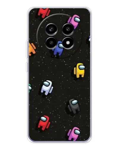 Чехол для Realme 13 Pro Plus с картинкой «Космический паттерн Among Us» Чехол для Realme 13 Pro Plus с картинкой «Космический паттерн Among Us»