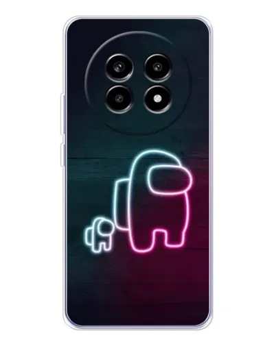 Чехол для Realme 13 Pro Plus с картинкой «Among Us неон-арт» Чехол для Realme 13 Pro Plus с картинкой «Among Us неон-арт»