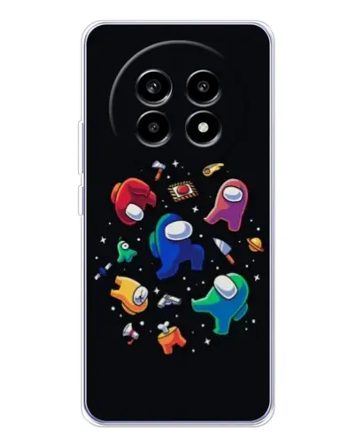 Чехол для Realme 13 Pro Plus с картинкой «Among Us космос» Чехол для Realme 13 Pro Plus с картинкой «Among Us космос»