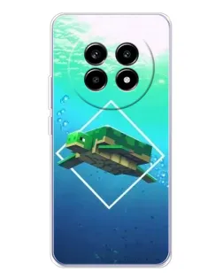 Чохол для Realme 13 Pro Plus з картинкою «Черепаха Minecraft» Чохол для Realme 13 Pro Plus з картинкою «Черепаха Minecraft»