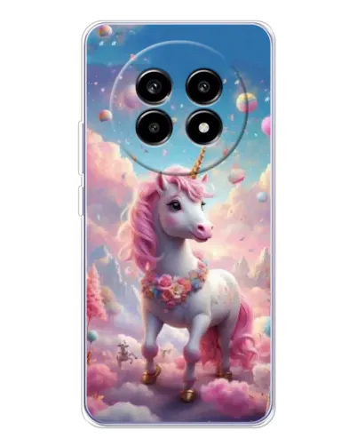 Чехол для Realme 13 Pro Plus с картинкой «Единорог среди облаков» Чехол для Realme 13 Pro Plus с картинкой «Единорог среди облаков»
