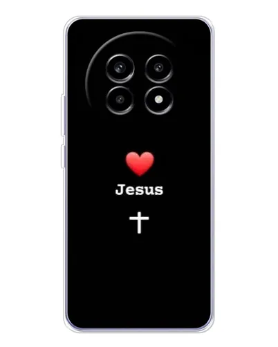 Чехол для Realme 13 Pro Plus с картинкой «Сердце - Jesus» Чехол для Realme 13 Pro Plus с картинкой «Сердце - Jesus»