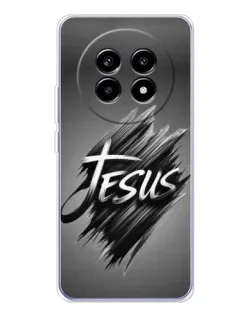Чехол для Realme 13 Pro Plus с картинкой «Надпись Jesus Graffiti»