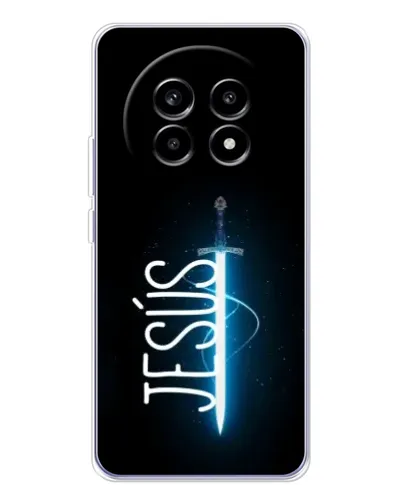 Чехол для Realme 13 Pro Plus с картинкой «Меч Духа Jesus» Чехол для Realme 13 Pro Plus с картинкой «Меч Духа Jesus»