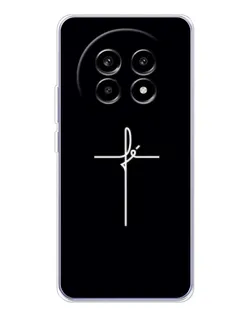 Чехол для Realme 13 Pro Plus с картинкой «Тонкий крест» Чехол для Realme 13 Pro Plus с картинкой «Тонкий крест»