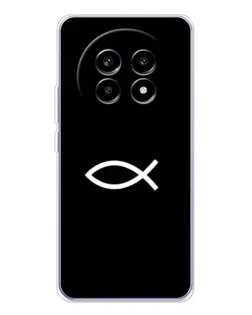 Чехол для Realme 13 Pro Plus с картинкой «Символ рыбы Jesus» Чехол для Realme 13 Pro Plus с картинкой «Символ рыбы Jesus»