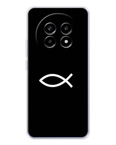 Чехол для Realme 13 Pro Plus с картинкой «Символ рыбы Jesus» Чехол для Realme 13 Pro Plus с картинкой «Символ рыбы Jesus»