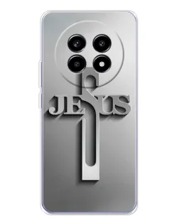 Чехол для Realme 13 Pro Plus с картинкой «Металлический крест Jesus» Чехол для Realme 13 Pro Plus с картинкой «Металлический крест Jesus»