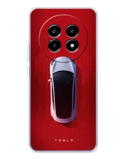 Чехол для Realme 13 Pro Plus с картинкой «Tesla Top View» Чехол для Realme 13 Pro Plus с картинкой «Tesla Top View»