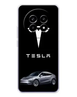 Чехол для Realme 13 Pro Plus с картинкой «Tesla Model Y» Чехол для Realme 13 Pro Plus с картинкой «Tesla Model Y»