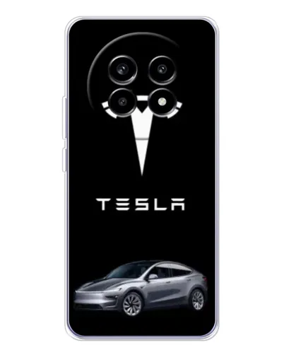 Чехол для Realme 13 Pro Plus с картинкой «Tesla Model Y» Чехол для Realme 13 Pro Plus с картинкой «Tesla Model Y»