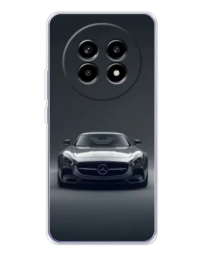 Чехол для Realme 13 Pro Plus с картинкой «Mercedes на черном»