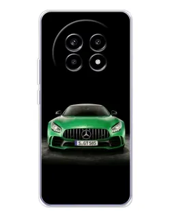 Чехол для Realme 13 Pro Plus с картинкой «Mercedes — неоновый лого»