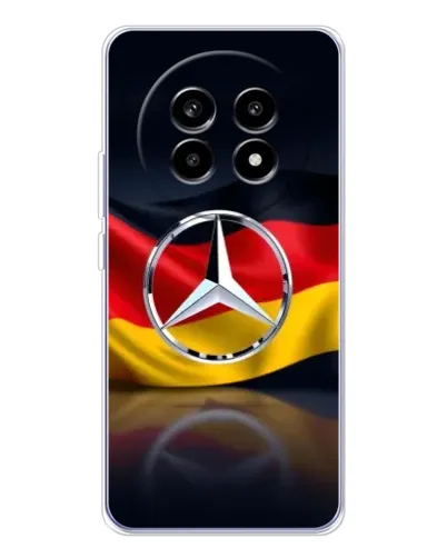 Чехол для Realme 13 Pro Plus с картинкой «Mercedes — флаг Германии»